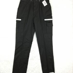 Aspen Mills Womens Pants EMS-2  Cargo Black 3M Reflective Stripes 18 New